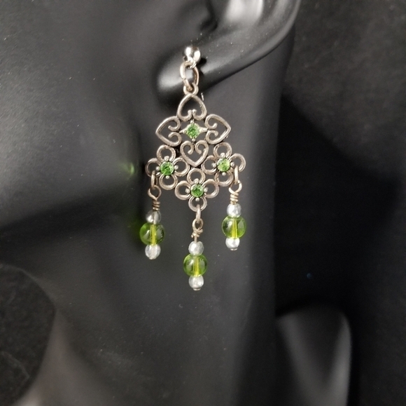 ❤️ Earrings with Swarovski Crystals Brand New - Picture 3 of 3